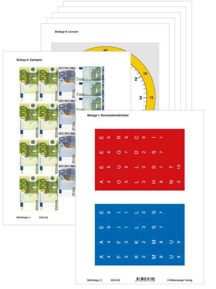 Mathetiger 3, Arbeitsbeilagen (identisch mit 978-3-619-35362-0) main product photo
