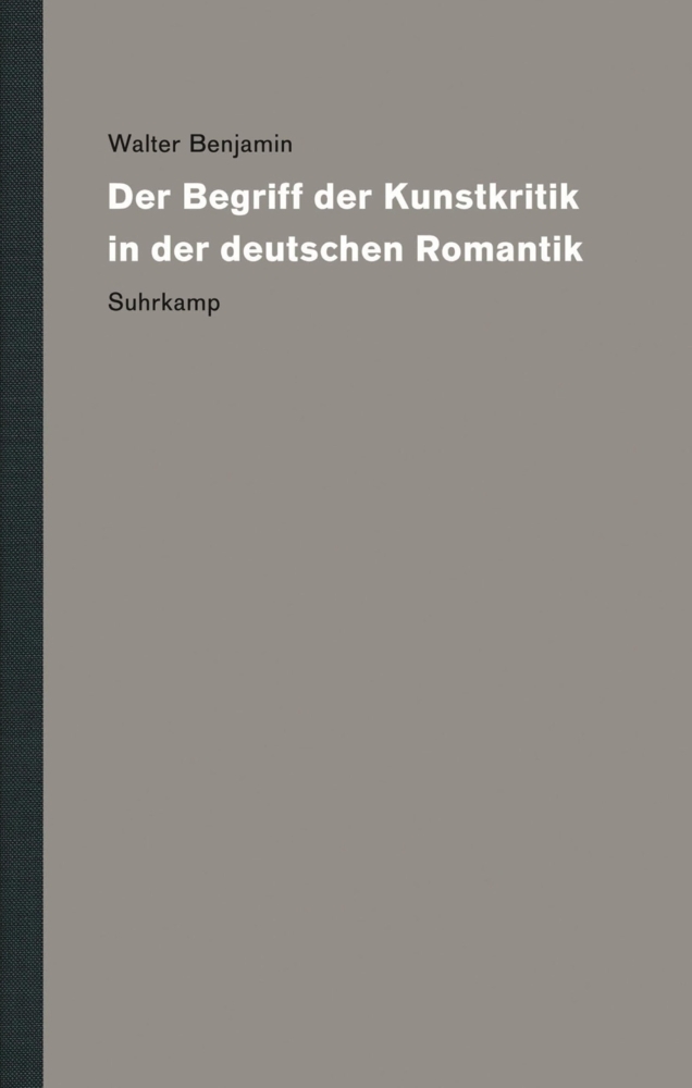 Der Begriff der Kunstkritik in der deutschen Romantik main product photo