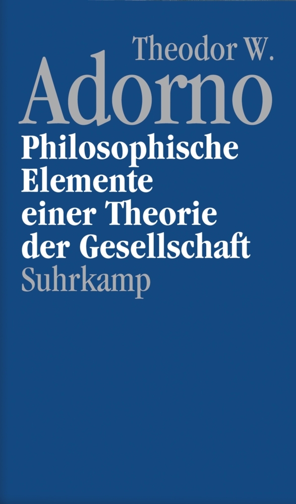 Philosophische Elemente einer Theorie der Gesellschaft main product photo
