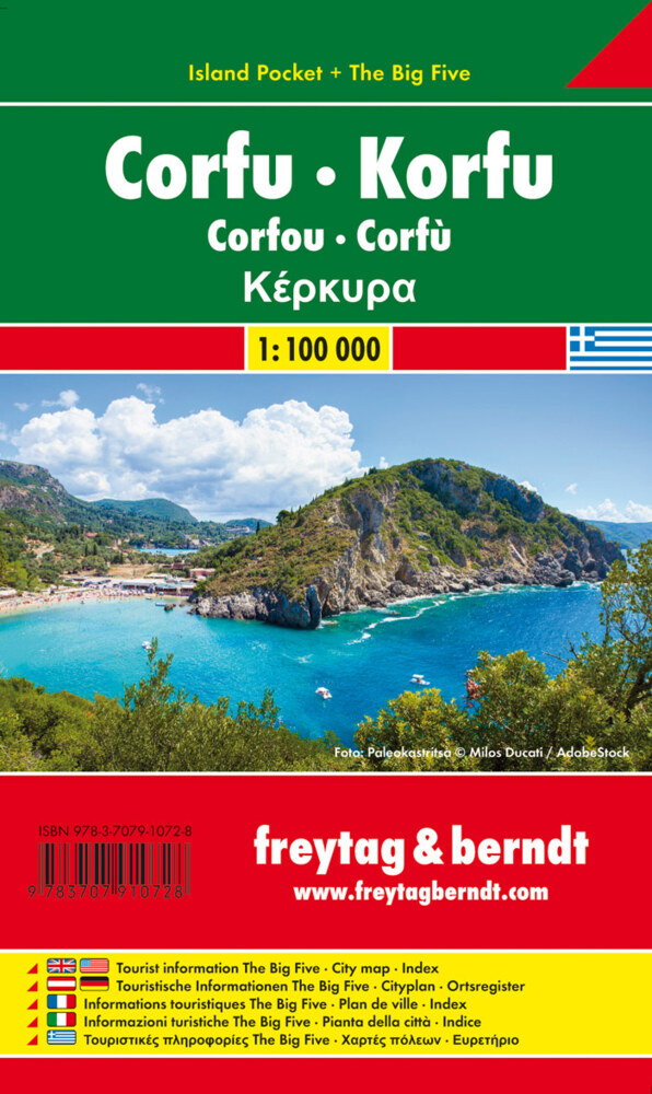 Korfu, Autokarte 1:100.000, Island Pocket + The Big Five main product photo