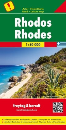 Freytag & Berndt Autokarte Rhodos. Rodos. Rhodes; Rodi