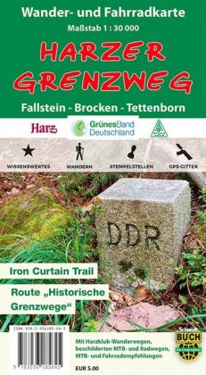 Der Harzer Grenzweg, Wander- und Fahrradkarte