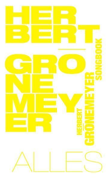 Herbert Grönemeyer Songbook - Alles main product photo