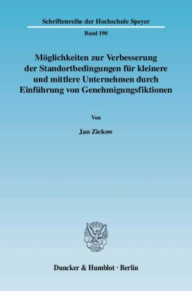 Möglichkeiten zur Verbesserung der Standortbedingungen für k...