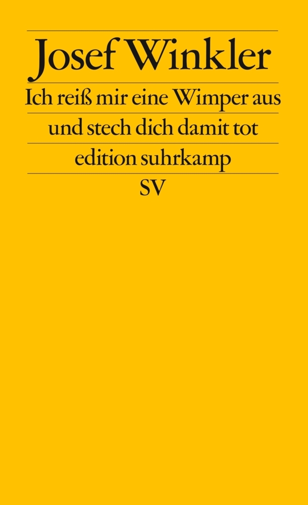 Ich reiß mir eine Wimper aus und stech dich damit tot main product photo