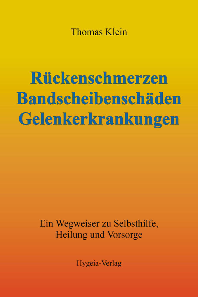 Rückenschmerzen, Bandscheibenschäden und Gelenkerkrankungen main product photo