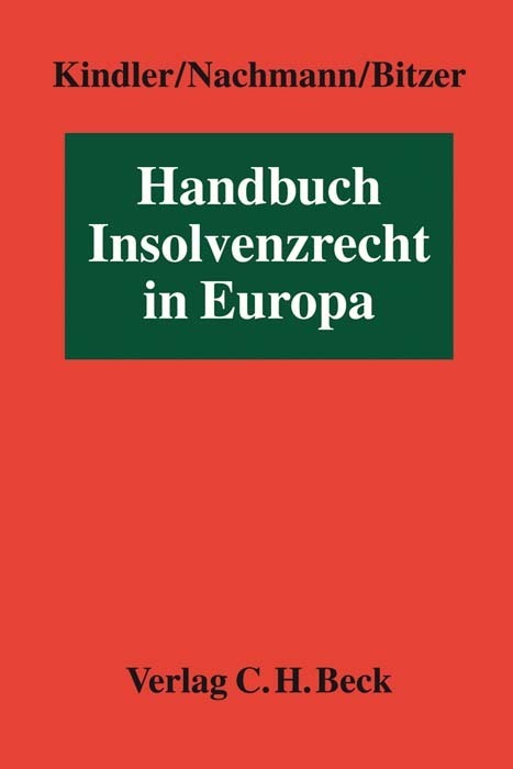 Handbuch Insolvenzrecht in Europa, zur Fortsetzung main product photo