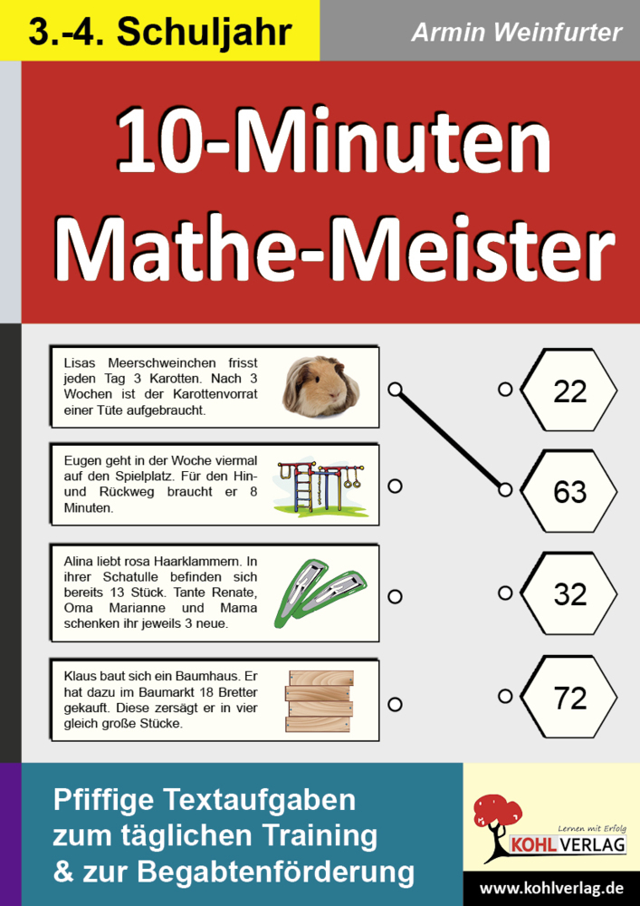 10-Minuten-Mathe-Meister / Klasse 3-4 main product photo