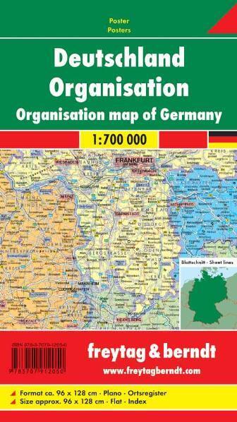Deutschland Organisation, 1:700.000, Poster main product photo
