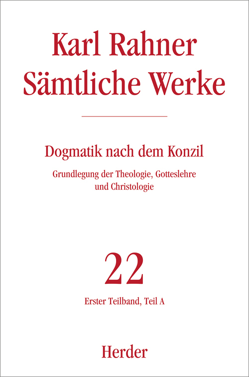 Karl Rahner Sämtliche Werke. Tl.1A main product photo