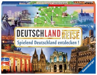 Ravensburger 26492 - Deutschlandreise - Familienklassiker ab 8 Jahren - Gesellschaftspiel, Reise durch Deutschland, Reiseplanung für bis zu 6 Spieler