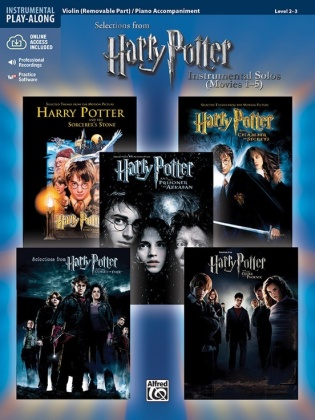 Harry Potter Movies 1-5, w. Audio-CD, for Violin and Piano Accompaniment