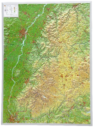 Schwarzwald, Reliefkarte, Groß main product photo