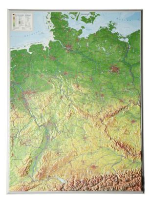 Deutschland, Reliefkarte, Groß. Germany