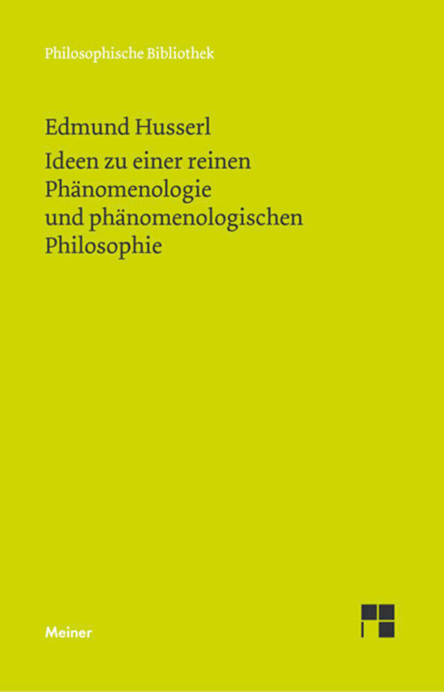 Ideen zu einer reinen Phänomenologie und phänomenologischen Philosophie. Buch.1 main product photo