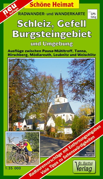 Doktor Barthel Karte Schleiz, Gefell, Burgsteingebiet und Umgebung main product photo