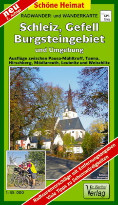 Doktor Barthel Karte Schleiz, Gefell, Burgsteingebiet und Umgebung