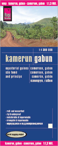 Reise Know-How Landkarte Kamerun, Gabun. Cameroon, Gabon. Cameroun, Gabon; Camerún, Gabón main product photo