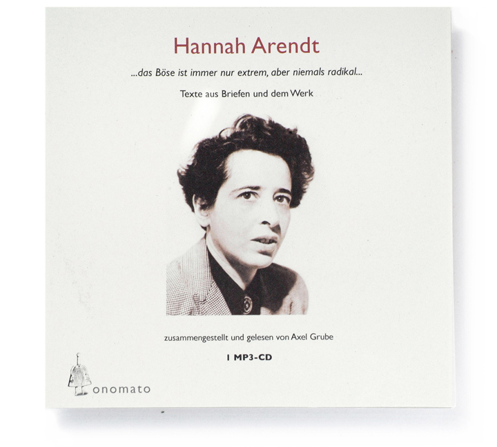 Hannah Arendt. Ein fragmentarisches Werkportrait, 1 MP3-CD main product photo
