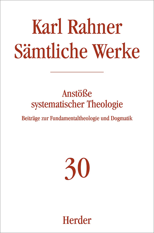 Karl Rahner Sämtliche Werke main product photo