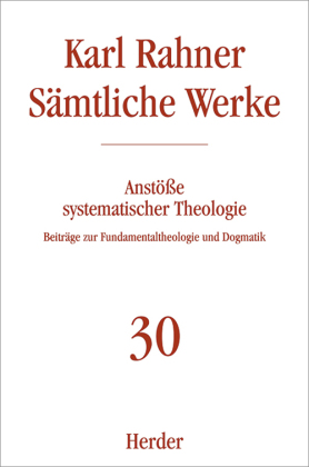 Karl Rahner Sämtliche Werke