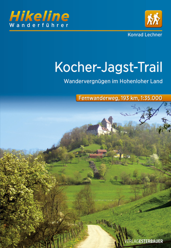 Hikeline Wanderführer Fernwanderweg Kocher-Jagst-Trail main product photo