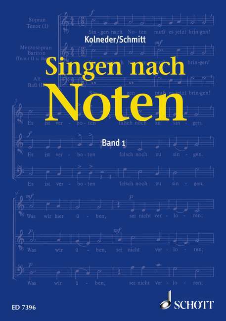 Singen nach Noten. Bd.1 main product photo