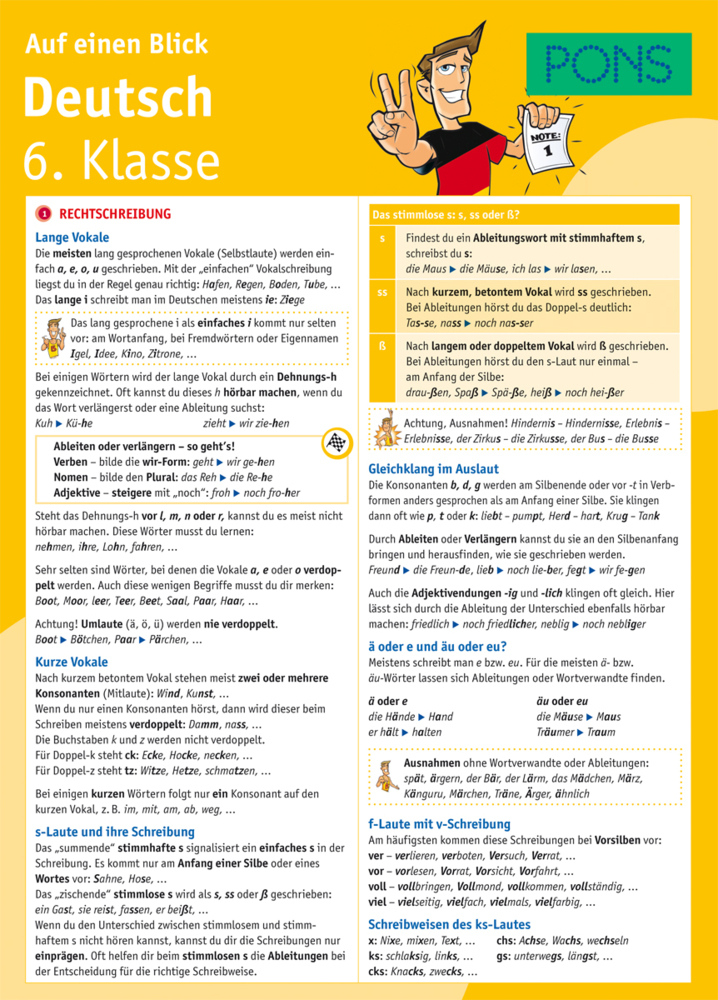 PONS Deutsch 6. Klasse auf einen Blick main product photo