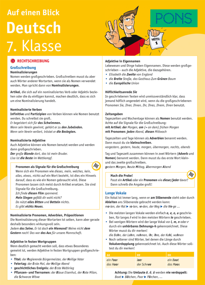 PONS Deutsch 7. Klasse auf einen Blick main product photo