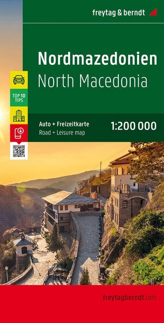 Nordmazedonien, Autokarte. Makedonija. Macedonie. Macedoine. Macedonia main product photo
