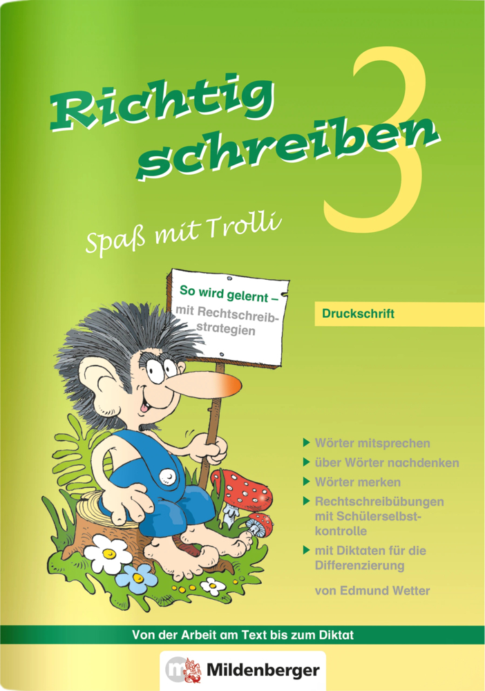 Richtig schreiben - Spaß mit Trolli 3. Schuljahr, Druckschrift main product photo
