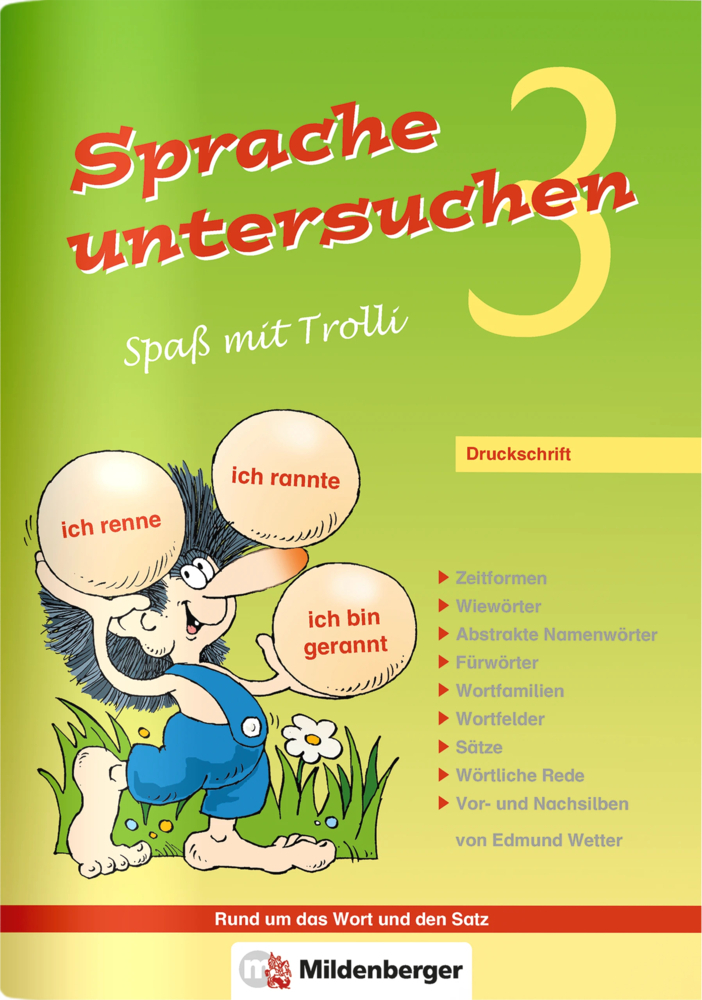 Sprache untersuchen - Spaß mit Trolli 3. Schuljahr, Druckschrift main product photo