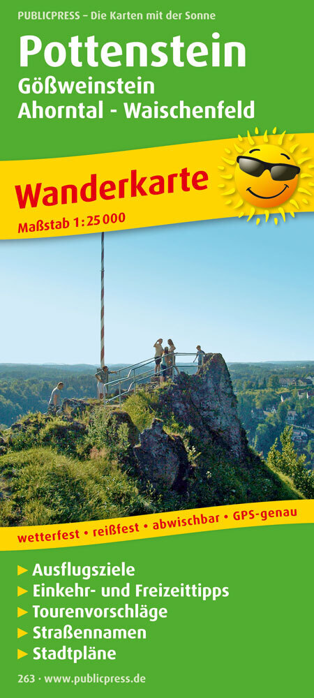 PublicPress Wanderkarte Pottenstein, Gößweinstein - Ahorntal - Waischenfeld main product photo