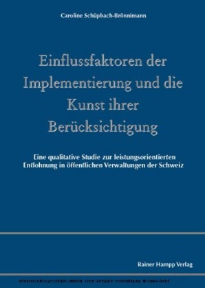 Einflussfaktoren der Implementierung und die Kunst ihrer Berücksichtigung