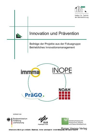 Innovation und Prävention - Beiträge der Projekte aus der Fokusgruppe Betriebliches Innovationsmanagement main product photo