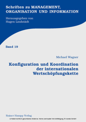 Konfiguration und Koordination der internationalen Wertschöpfungskette