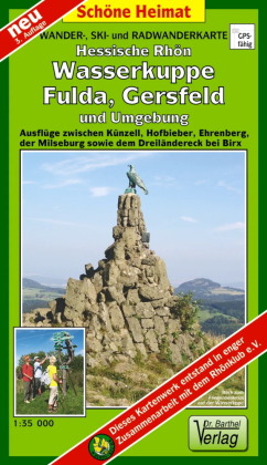 Doktor Barthel Karte Hessische Rhön - Wasserkuppe, Fulda, Gersfeld und Umgebung