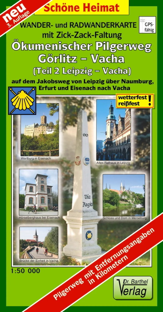 Doktor Barthel Karte Ökumenischer Pilgerweg Görlitz-Vacha. Tl.2 main product photo