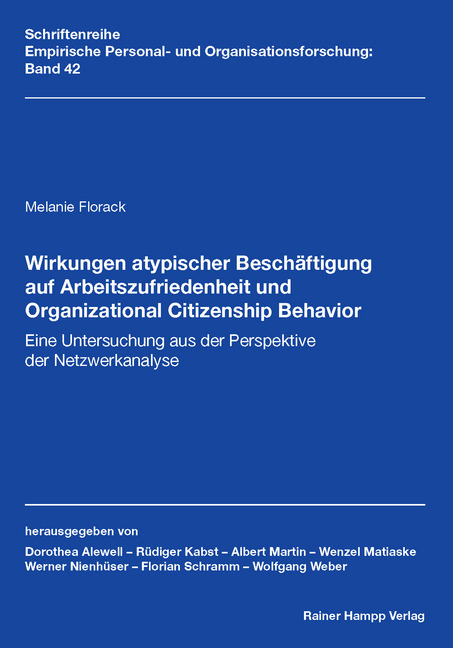 Wirkungen atypischer Beschäftigung auf Arbeitszufriedenheit und Organizational Citizenship Behavior main product photo
