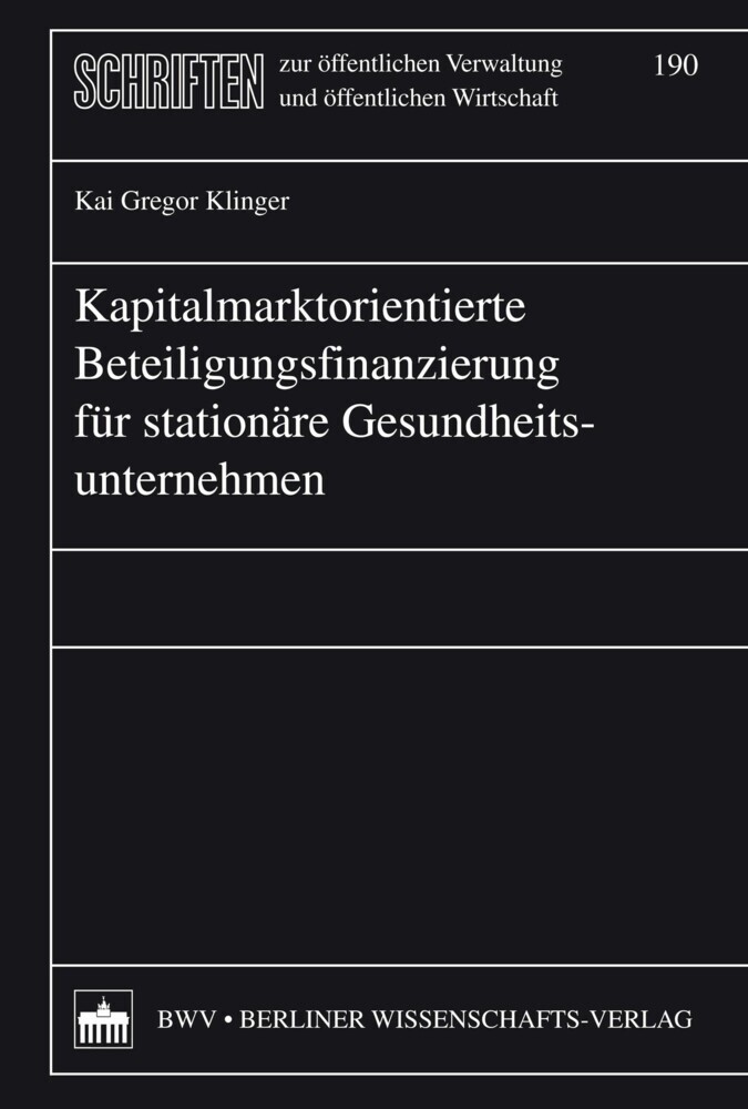 Kapitalmarktorientierte Beteiligungsfinanzierung für stationäre Gesundheitsunternehmen main product photo