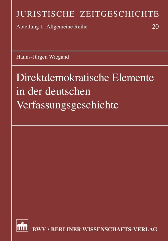 Direktdemokratische Elemente in der deutschen Verfassungsgeschichte main product photo