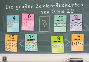 Die großen Zahlen-Bildkarten von 0 bis 20