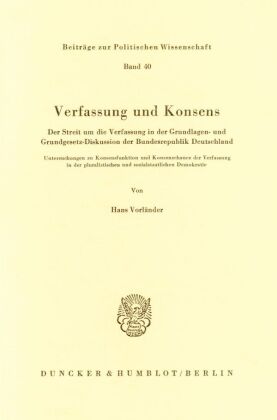 Verfassung und Konsens.