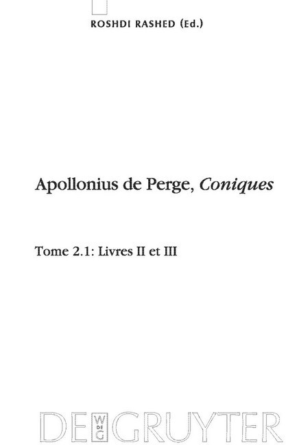 Livres II et III. Commentaire historique et mathématique, édition et traduction du texte arabe main product photo
