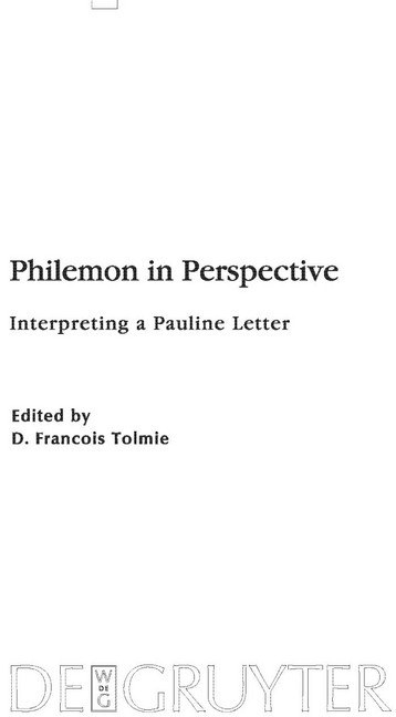 Philemon in Perspective main product photo