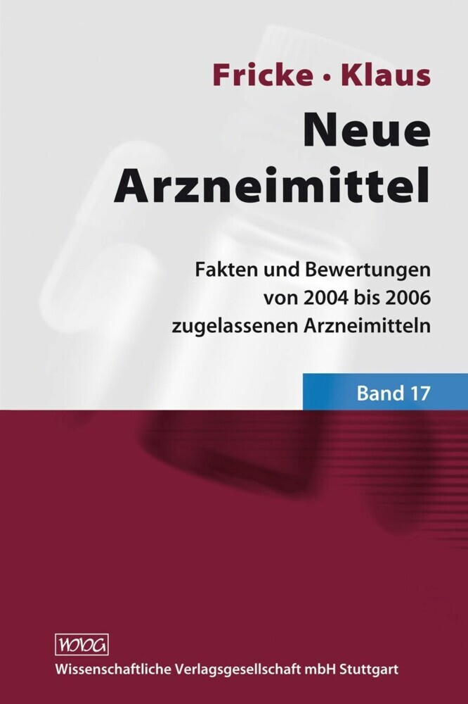 Neue Arzneimittel Band 17. Bd.17 main product photo
