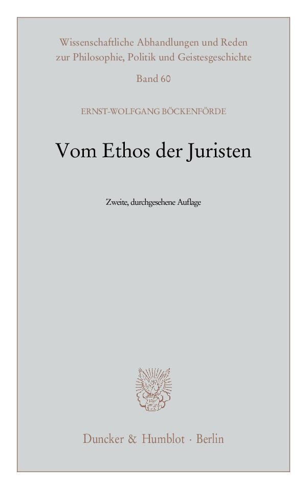 Vom Ethos der Juristen main product photo