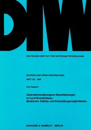 Unternehmensbezogene Dienstleistungen im Land Brandenburg - St...