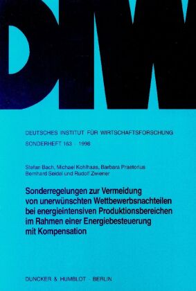 Sonderregelungen zur Vermeidung von unerwünschten Wettbewerbs...
