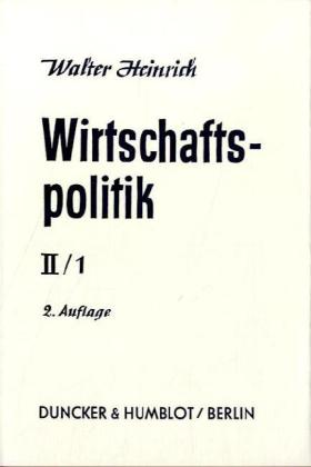 Wirtschaftspolitik.